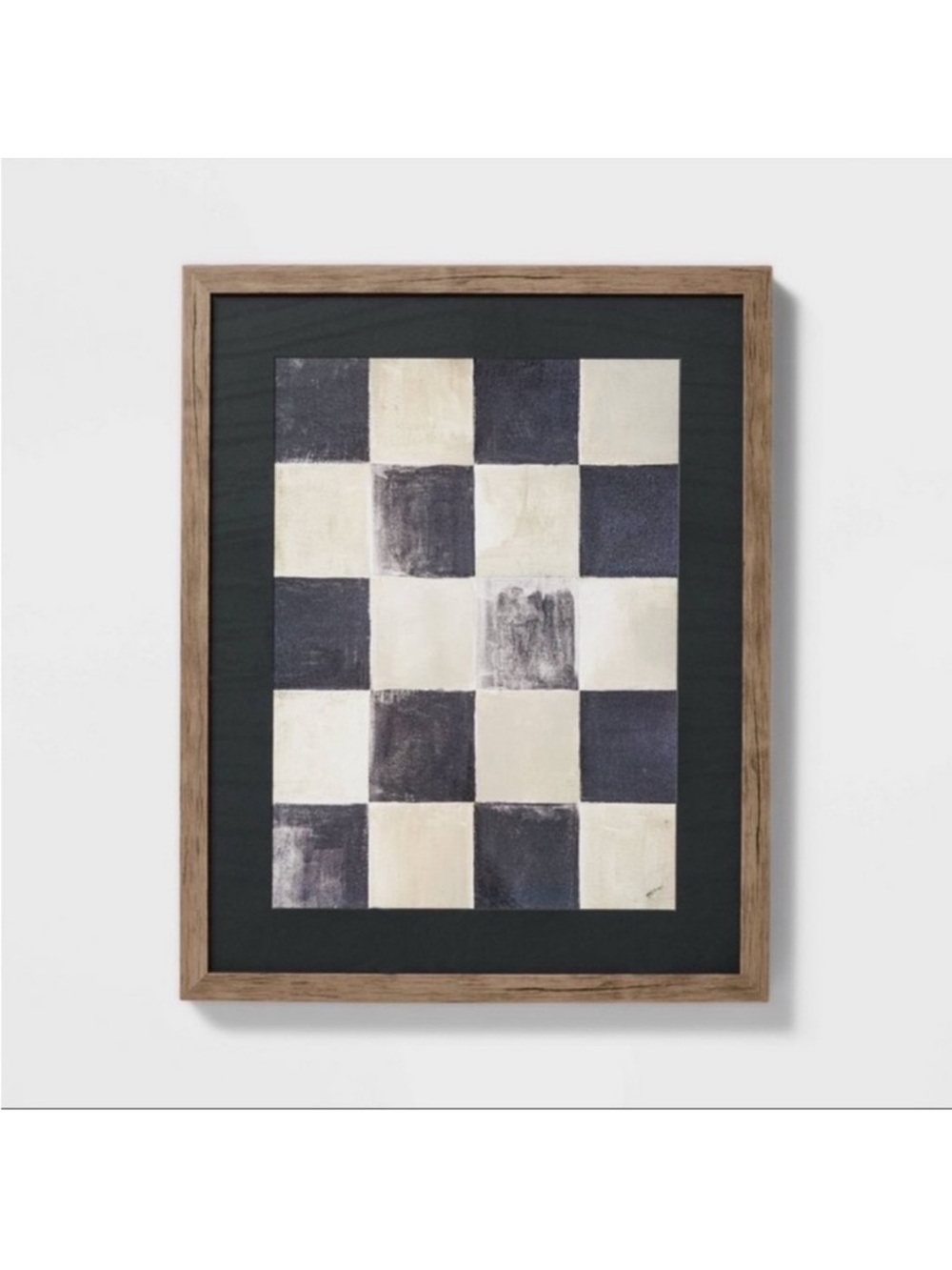 Studio McGee 16” x 20” Checkerboard Framed Wall Art